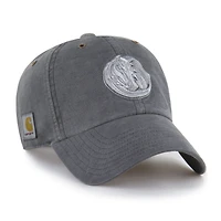 Men's Carhartt x '47  Charcoal Dallas Mavericks Clean Up Adjustable Hat