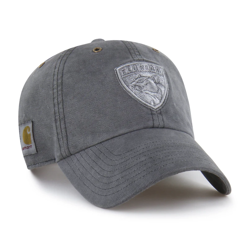 Men's Carhartt x '47  Charcoal Florida Panthers Clean Up Adjustable Hat