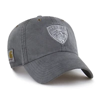 Men's Carhartt x '47  Charcoal Florida Panthers Clean Up Adjustable Hat