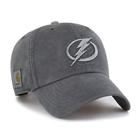 Men's Carhartt x '47  Charcoal Tampa Bay Lightning Clean Up Adjustable Hat