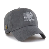 Men's Carhartt x '47  Charcoal Anaheim Ducks Clean Up Adjustable Hat
