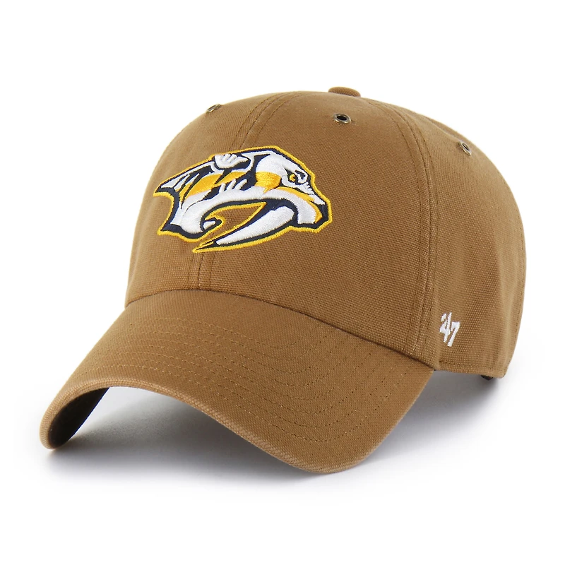Men's Carhartt x '47 Brown Nashville Predators Clean Up Adjustable Hat