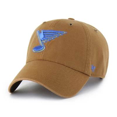 Men's Carhartt x '47  Brown St. Louis Blues Clean Up Adjustable Hat
