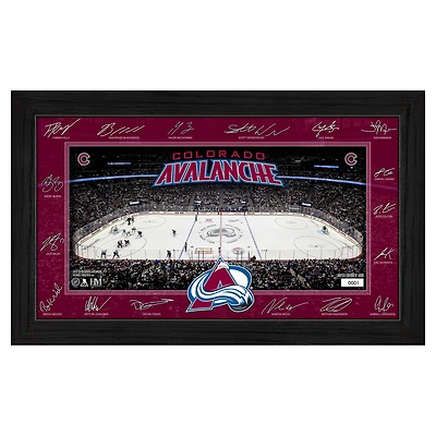 Highland Mint  Colorado Avalanche Limited Edition 2025 Facsimile Signature Rink Framed Photograph