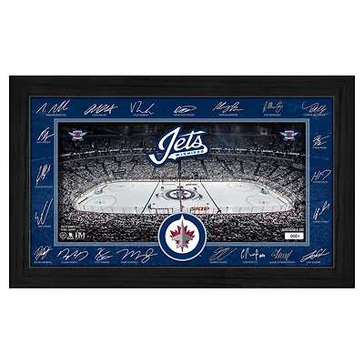 Highland Mint  Winnipeg Jets Limited Edition 2025 Facsimile Signature Rink Framed Photograph