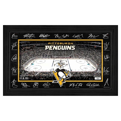 Highland Mint  Pittsburgh Penguins Limited Edition 2025 Facsimile Signature Rink Framed Photograph