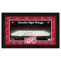 Highland Mint  Detroit Red Wings Limited Edition 2025 Facsimile Signature Rink Framed Photograph