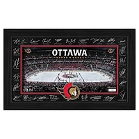 Highland Mint  Ottawa Senators Limited Edition 2025 Facsimile Signature Rink Framed Photograph