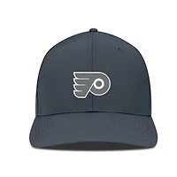 Men's Levelwear Charcoal Philadelphia Flyers Rise Slate & Snow Structured Flex Hat