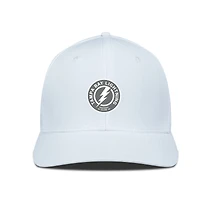 Men's Levelwear White Tampa Bay Lightning Rise Slate & Snow Structured Flex Hat