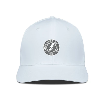 Men's Levelwear White Tampa Bay Lightning Rise Slate & Snow Structured Flex Hat