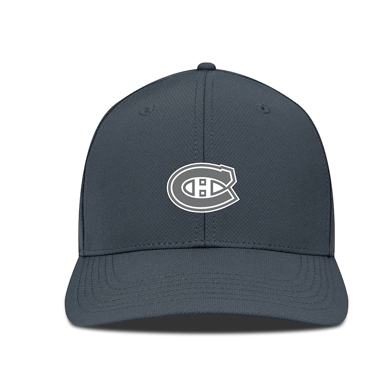 Men's Levelwear Charcoal Montreal Canadiens Rise Slate & Snow Structured Flex Hat