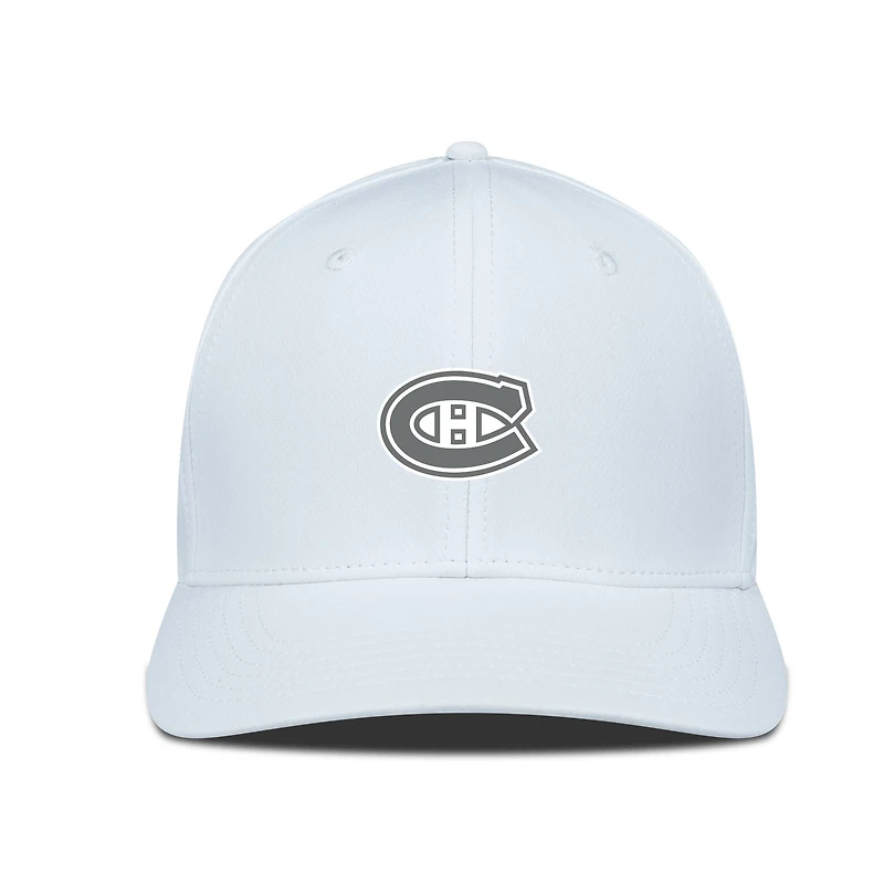 Men's Levelwear White Montreal Canadiens Rise Slate & Snow Structured Flex Hat