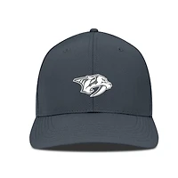 Men's Levelwear Charcoal Nashville Predators Rise Slate & Snow Structured Flex Hat