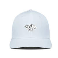 Men's Levelwear White Nashville Predators Rise Slate & Snow Structured Flex Hat