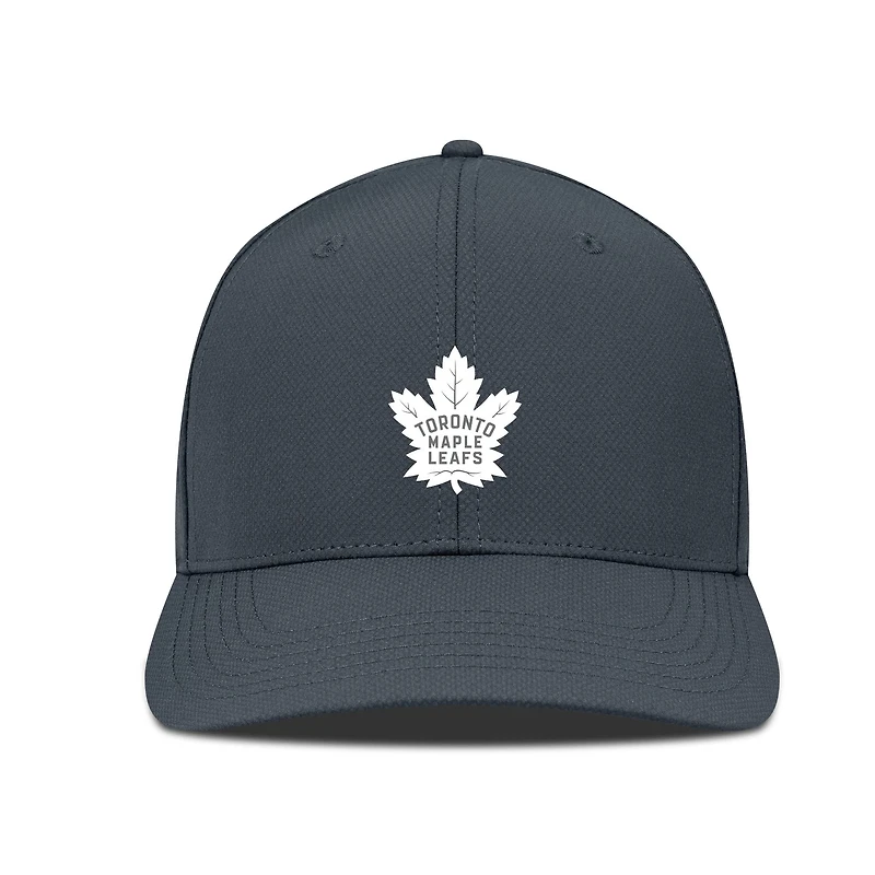 Men's Levelwear Charcoal Toronto Maple Leafs Rise Slate & Snow Structured Flex Hat