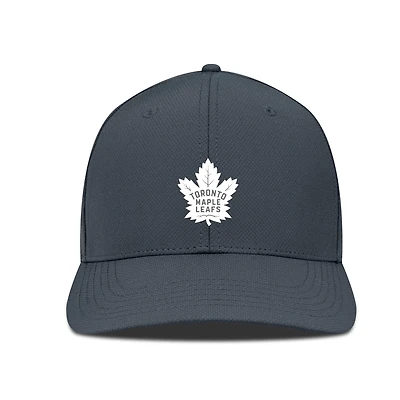 Men's Levelwear Charcoal Toronto Maple Leafs Rise Slate & Snow Structured Flex Hat