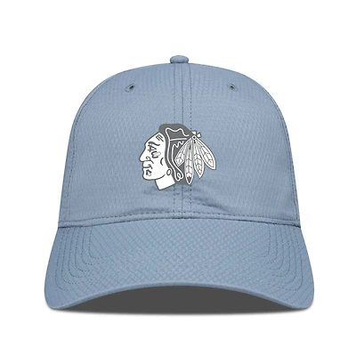 Men's Levelwear Blue Chicago Blackhawks Matrix Slate & Snow Unstructured Adjustable Hat