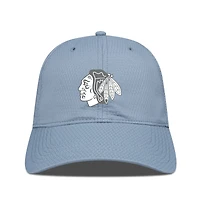 Men's Levelwear Blue Chicago Blackhawks Matrix Slate & Snow Unstructured Adjustable Hat