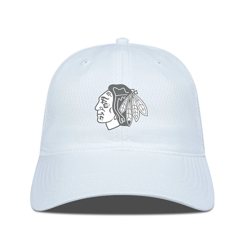 Men's Levelwear Chicago Blackhawks Matrix Slate & Snow Unstructured Adjustable Hat