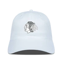 Men's Levelwear Chicago Blackhawks Matrix Slate & Snow Unstructured Adjustable Hat