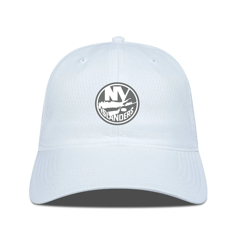 Men's Levelwear White New York Islanders Matrix Slate & Snow Unstructured Adjustable Hat