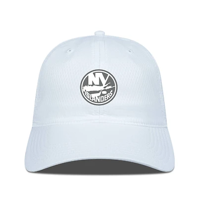 Men's Levelwear White New York Islanders Matrix Slate & Snow Unstructured Adjustable Hat