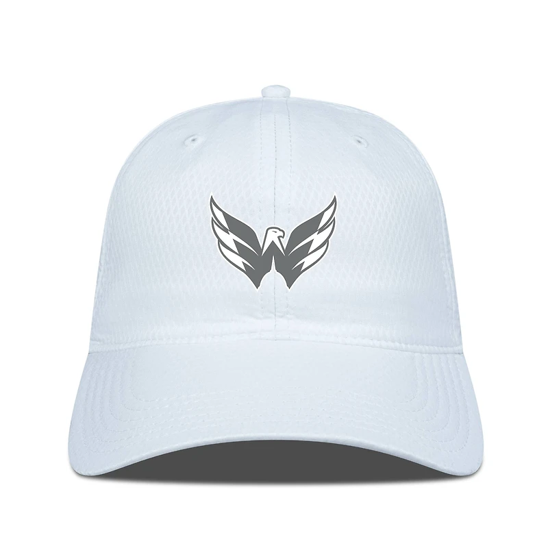 Men's Levelwear White Washington Capitals Matrix Slate & Snow Unstructured Adjustable Hat