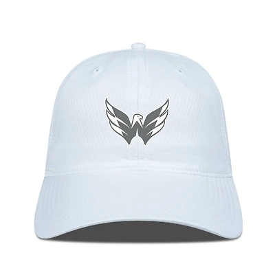 Men's Levelwear White Washington Capitals Matrix Slate & Snow Unstructured Adjustable Hat