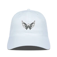 Men's Levelwear White Washington Capitals Matrix Slate & Snow Unstructured Adjustable Hat