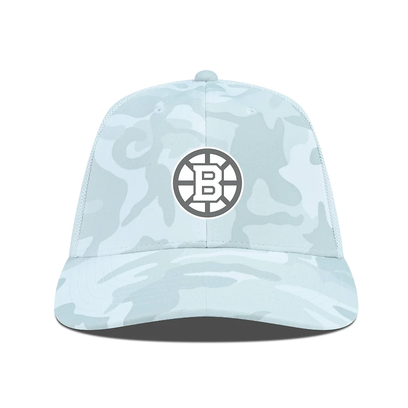 Men's Levelwear Camo Boston Bruins Clash Slate & Snow Meshback Flex Hat