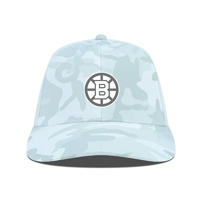 Men's Levelwear Camo Boston Bruins Clash Slate & Snow Meshback Flex Hat