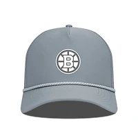 Men's Levelwear Gray Boston Bruins Gordon Slate & Snow Rope Adjustable Hat