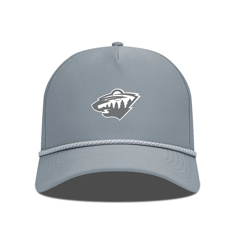 Men's Levelwear Gray Minnesota Wild Gordon Slate & Snow Rope Adjustable Hat