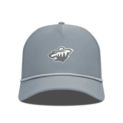 Men's Levelwear Gray Minnesota Wild Gordon Slate & Snow Rope Adjustable Hat