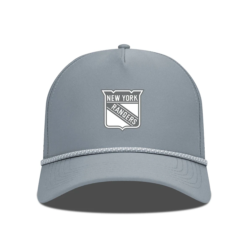 Men's Levelwear Gray New York Rangers Gordon Slate & Snow Rope Adjustable Hat