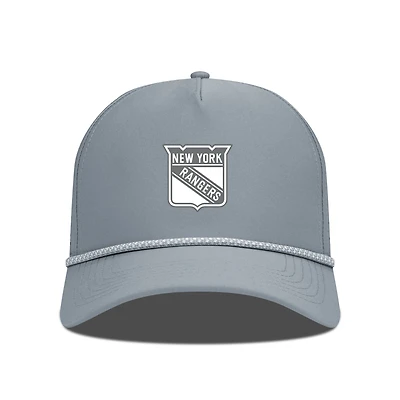 Men's Levelwear Gray New York Rangers Gordon Slate & Snow Rope Adjustable Hat