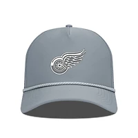 Men's Levelwear Gray Detroit Red Wings Gordon Slate & Snow Rope Adjustable Hat
