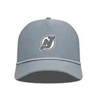 Men's Levelwear Gray New Jersey Devils Gordon Slate & Snow Rope Adjustable Hat
