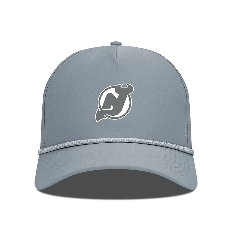 Men's Levelwear Gray New Jersey Devils Gordon Slate & Snow Rope Adjustable Hat