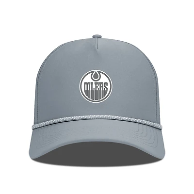 Men's Levelwear Gray Edmonton Oilers Gordon Slate & Snow Rope Adjustable Hat