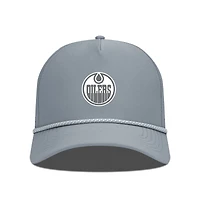 Men's Levelwear Gray Edmonton Oilers Gordon Slate & Snow Rope Adjustable Hat