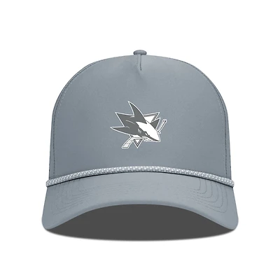Men's Levelwear Gray San Jose Sharks Gordon Slate & Snow Rope Adjustable Hat