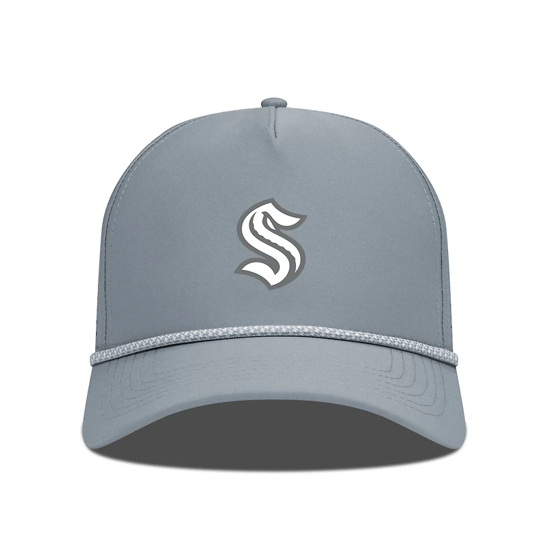 Men's Levelwear Gray Seattle Kraken Gordon Slate & Snow Rope Adjustable Hat