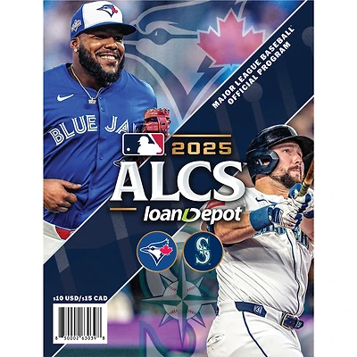 Toronto Blue Jays vs. Seattle Mariners 2025 American League Championship Series Matchup Program