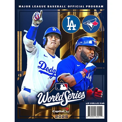 Los Angeles Dodgers vs. Toronto Blue Jays 2025 World Series Dueling Program