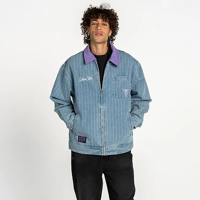 Unisex The Wild Collective  Denim Golden State Valkyries Conductor Full-Zip Jacket