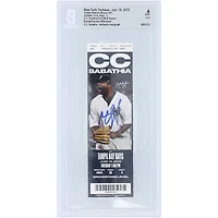 CC Sabathia New York Yankees Autographed Final MLB Season Beckett Fanatics Witnessed Authenticated Ticket from June 18, 2019