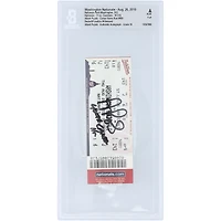Albert Pujols St. Louis Cardinals Autographed Career HR 400 Beckett Fanatics Witnessed Authenticated Auto 10 Ticket from August 26, 2010 with "400th Career HR" Inscription