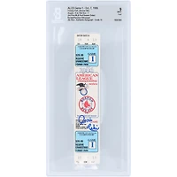 Jim Rice Boston Red Sox Autographed MLB Post Season Debut Beckett Fanatics Witnessed Authenticated 9/10 Ticket from October 7, 1986